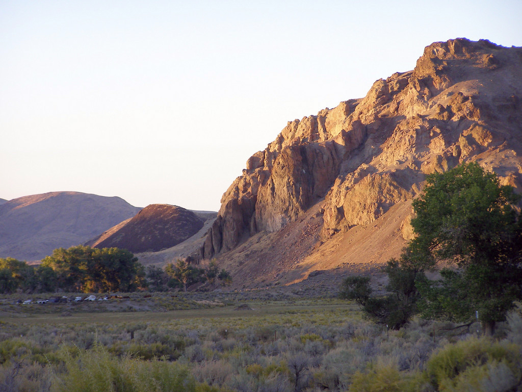Sunset near Chruchhill Narrows, Nevada. BLM photo.