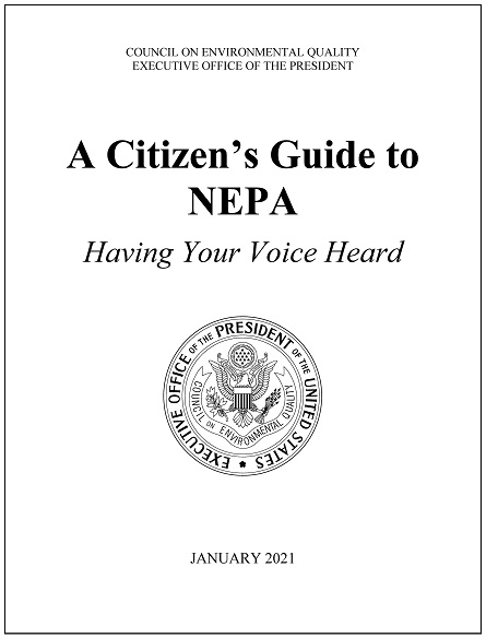 Citizens Guide to NEPA cover