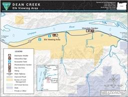 Dean Creek Elk Viewing Area Map