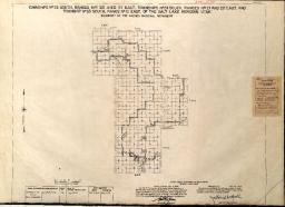 1940s survey plat depicting the boundary of "The Arches National Monument" as the site was known during the that time..
