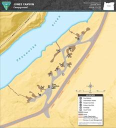 map of jones canyon campground