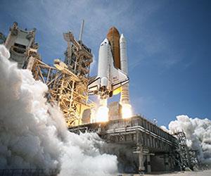Space Shuttle Atlantis Being Launched