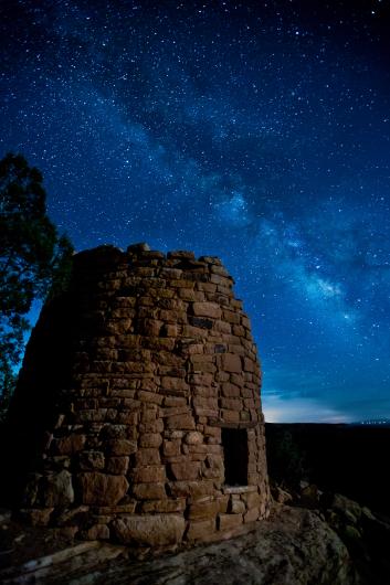 Canyons of the Ancients after dark