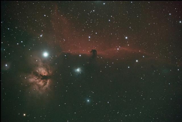 Horsehead Nebula (part of Orion’s Belt) taken by Phil Poirier.