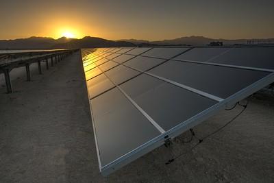 Solar Array at sun rise