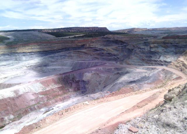 Lisbon Valley copper mine pit