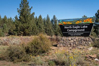 A sign reading North Eagle Lake Campground.