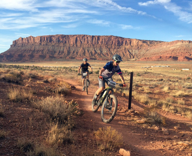 Utah High School Cycling League (NICA) hosted a mountain bike race on the BLM Moab Field Office's Bar M Trails.