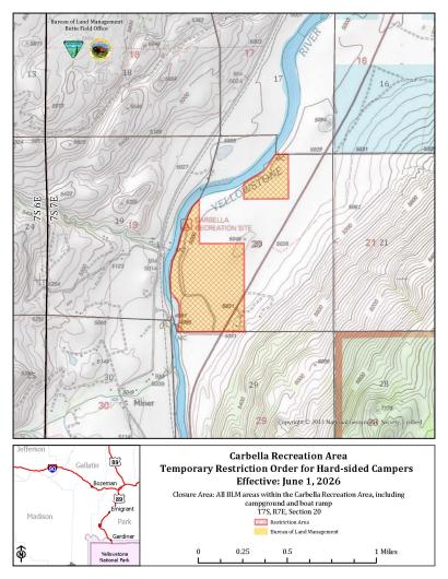 Aerial map of Carbella Rescreation site