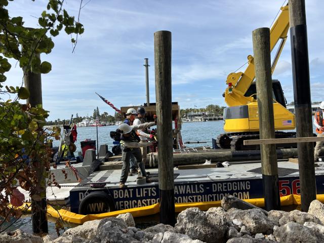 America Strong starts wrapping piles 