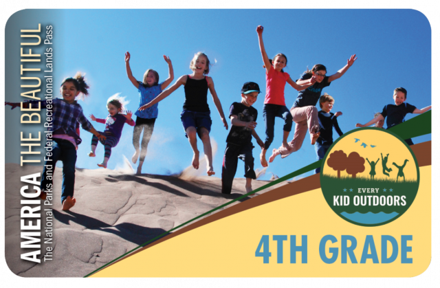 Example of plastic card version of Every Kid Outdoors Pass