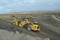 Photo of construction equipment like excavators 