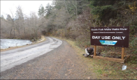 South Fork Pre-ﬂood trailhead access road 