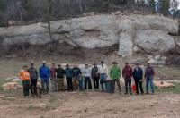 BLM and Volunteers stand together for a photo op at Rogers Canyon