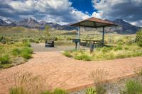 picnic table and shelter