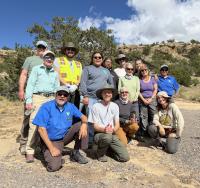 Volunteers pose at El Malpais National Conservation Area for National Public Lands Day, 2025