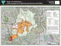 This is a topographical map showing the administrative boundaries of the Gunnison Field Office in southwest Colorado. It also shows land ownership/management responsibility.