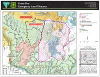 This visual is a map that shows the temporarily closed roads and areas in the Tres Rios Field Office area, effective June 30.