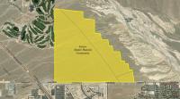 Aerial map showing 940-acre site from above.