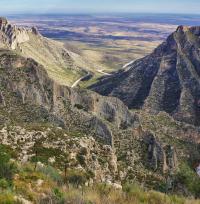 The Guadalupe Mountains outside of Carlsbad, New Mexico.