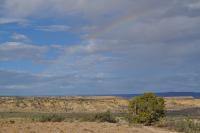 Rainbow over the White Ridge bike trails recreation area. Ella Kiley, BLM.