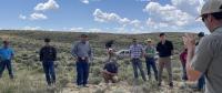 Southeast Oregon Resource Advisory Council members gathered for a discussion in a rugged landscape