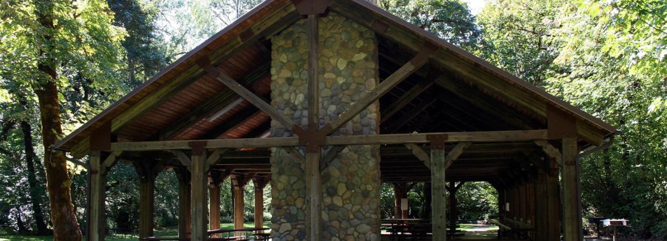 Reservable pavilion at Millpond