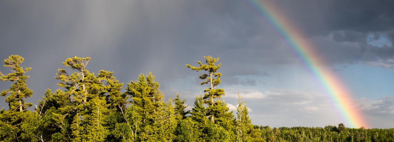 Rainbow over Lake Vermilion