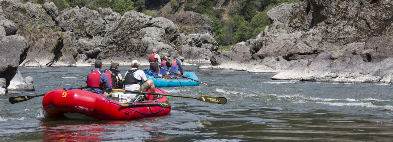 boaters on a river