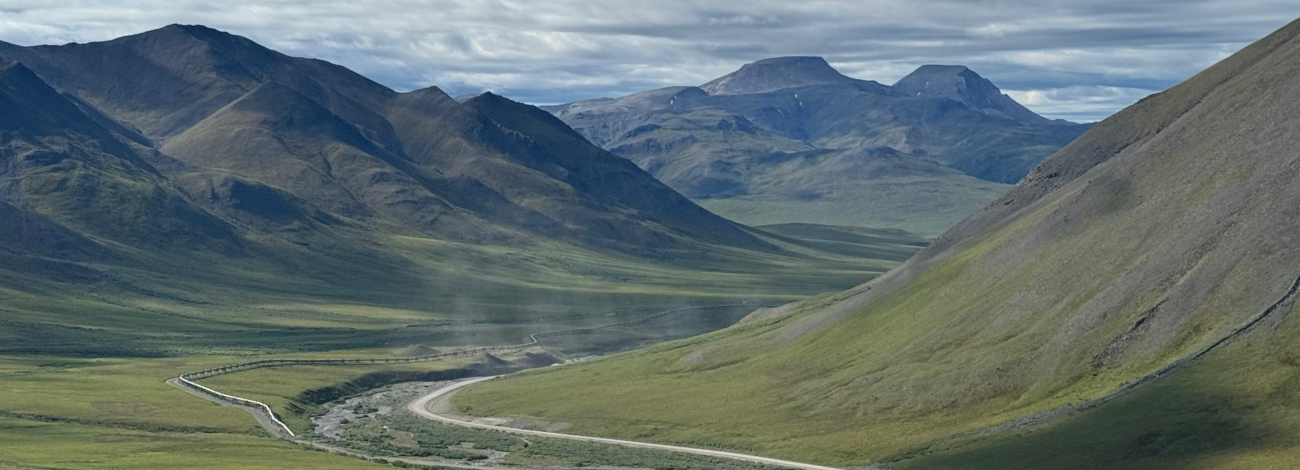 The TAPS through South Atigun Pass.