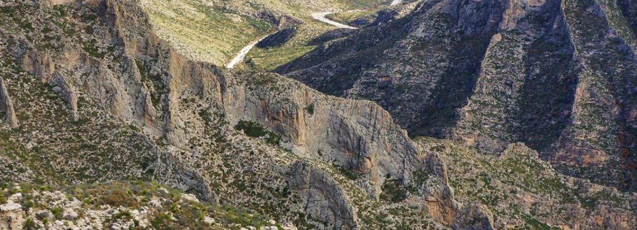 The Guadalupe Mountains outside of Carlsbad, New Mexico.