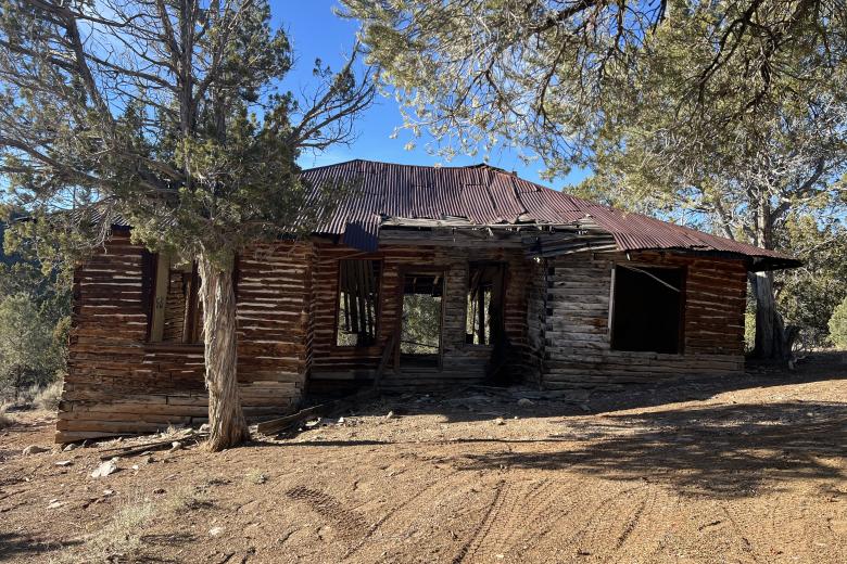 View of historic Gold Springs mining town structure in Utah. Photo credit: BLM Utah