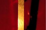 The Golden Spike that was driven into the ground to mark the link between the East and West railroad lines