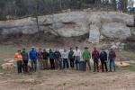 BLM and Volunteers stand together for a photo op at Rogers Canyon