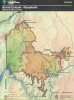 A shaded relief map of Grand Canyon-Parashant National Monument in the Arizona Strip of northwestern Arizona. The monument boundary is shown with a dark outline. Three wilderness areas are shown with a brown crosshatch pattern: Grand Wash Cliffs Wilderness, Mount Logan Wilderness, and Paiute Wilderness. The Paiute Wilderness is divided into North and South sections. Named recreation sites shown include Black Rock, Grand Wash Bench, Kelly Point, Mt. Dellenbaugh.