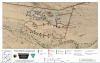 A detailed campground map of Painted Rock Petroglyph Site and Campground near Gila Bend, Arizon. The map shows an aerial satellite view of the campground with two loop roads overlaid. The Hohokam Loop is shown in teal in the northern portion of the campground near the petroglyph site. The Patayan Loop is shown in red in the larger southern and western portion of the campground. Sixty numbered campsites are marked with triangle symbols throughout both loops.