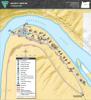map showing layout of Macks Canyon Campground near the deschutes river