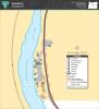 map of campground showing river and campsites