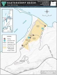 Bastendorff Beach map