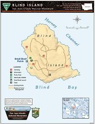 map of Blind Island in the San Juan Islands of Washington State