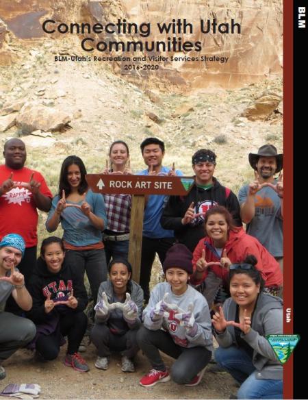 Utah recreation and visitor services strategy brochure cover.