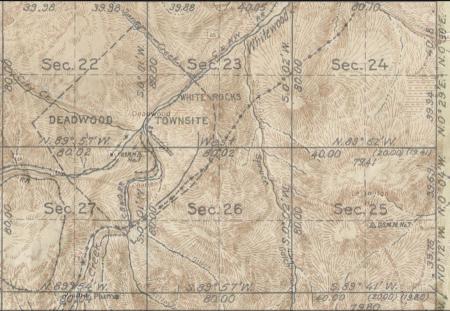 Map of Deadwood, SD