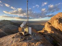 Repaired radio infrastructure on Sawtooth Mountain in Nevada. 